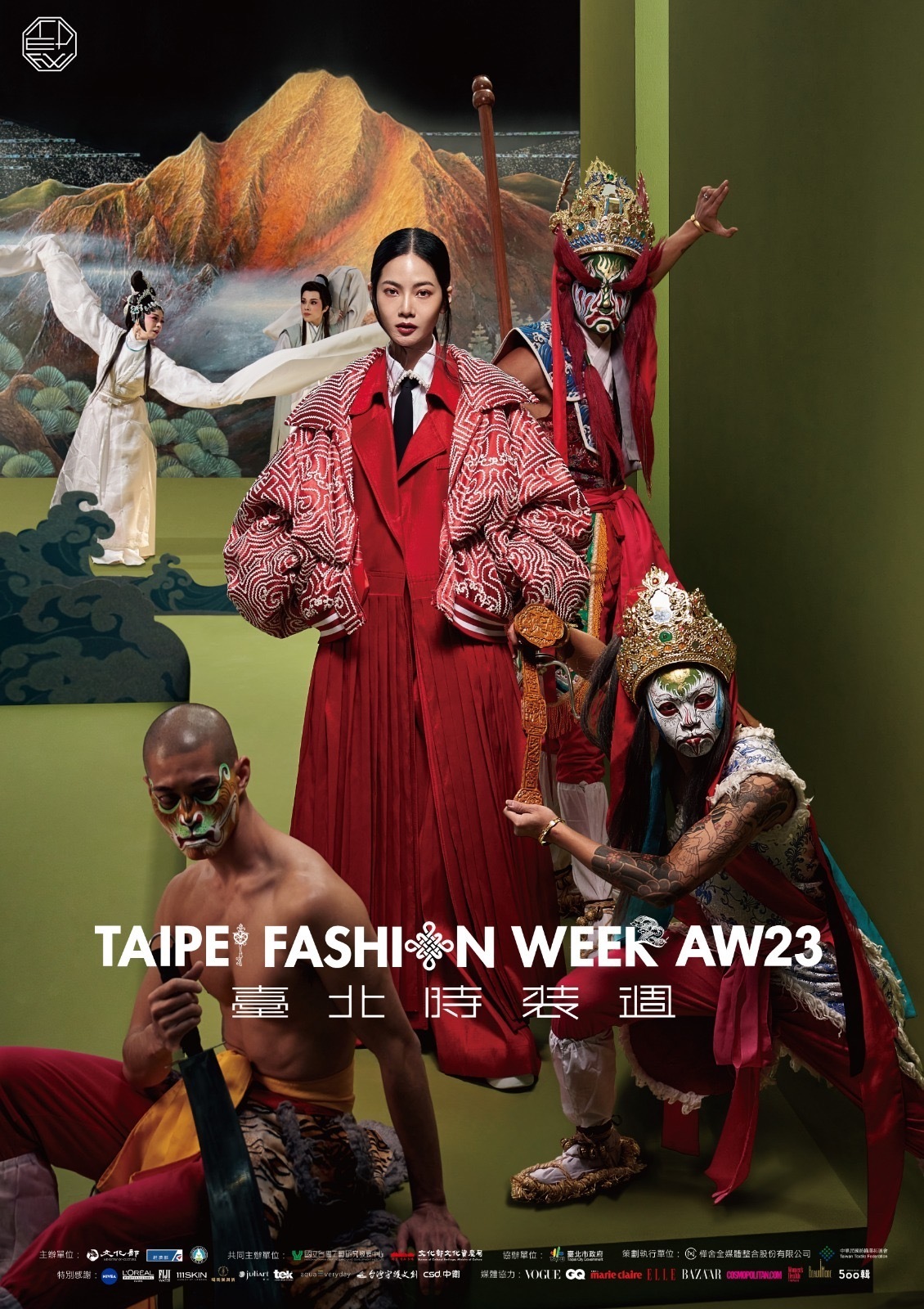 Các đại sứ hình ảnh của Taipei Fashion Week AW23 (Ảnh do Bộ Văn hóa cung cấp)