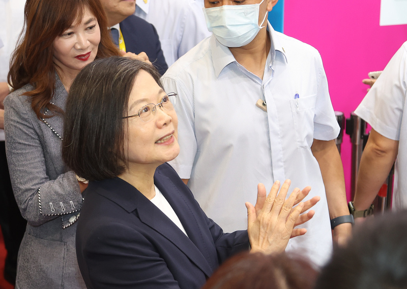 Tổng thống Thái Anh Văn đã đến tham dự buổi lễ khai mạc“Hội chợ Du lịch quốc tế Đài Bắc” lần thứ 17 sẽ lại được tổ chức tại Trung tâm Thương mại thế giới Đài Bắc. (Hình từ CNA)