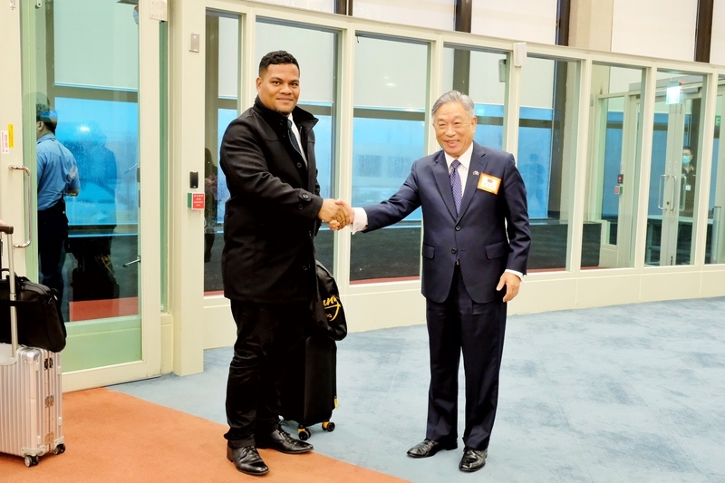 Ngoại trưởng Tuvalu dẫn phái đoàn đến thăm Đài Loan, hi vọng có thể củng cố tình hữu nghị hai bên. (Hình từ CNA)