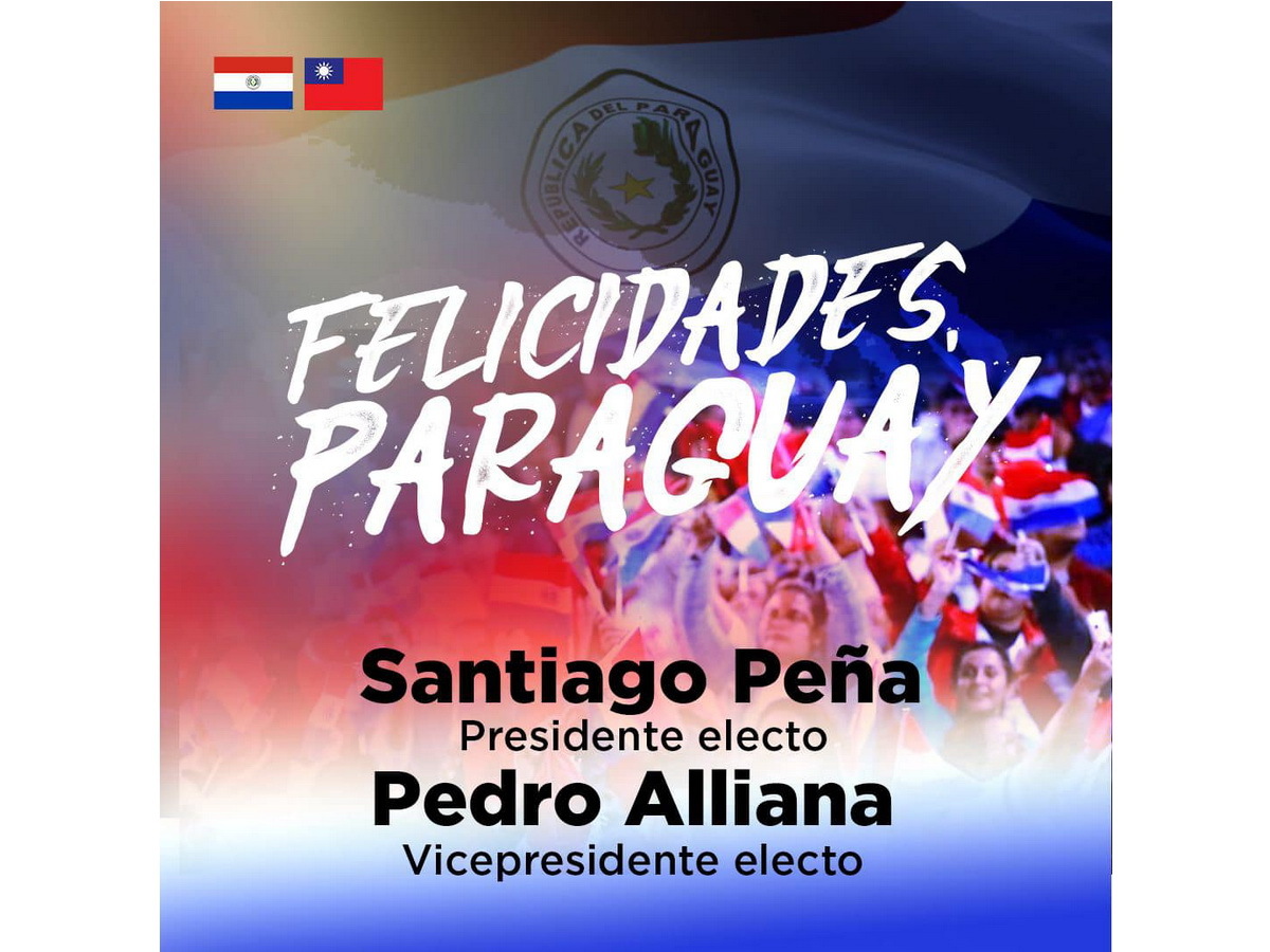 Ông Santiago Peña đắc cử Tổng thống Cộng hoà Paraguay. (Ảnh chụp từ trang FB của Đại sứ quán THDQ tại Paraguay)