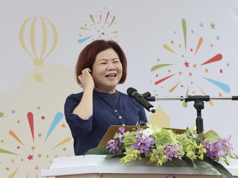 Bà Hứa Minh Xuân – Bộ trưởng Bộ Lao động Đài Loan. (Ảnh: CNA)