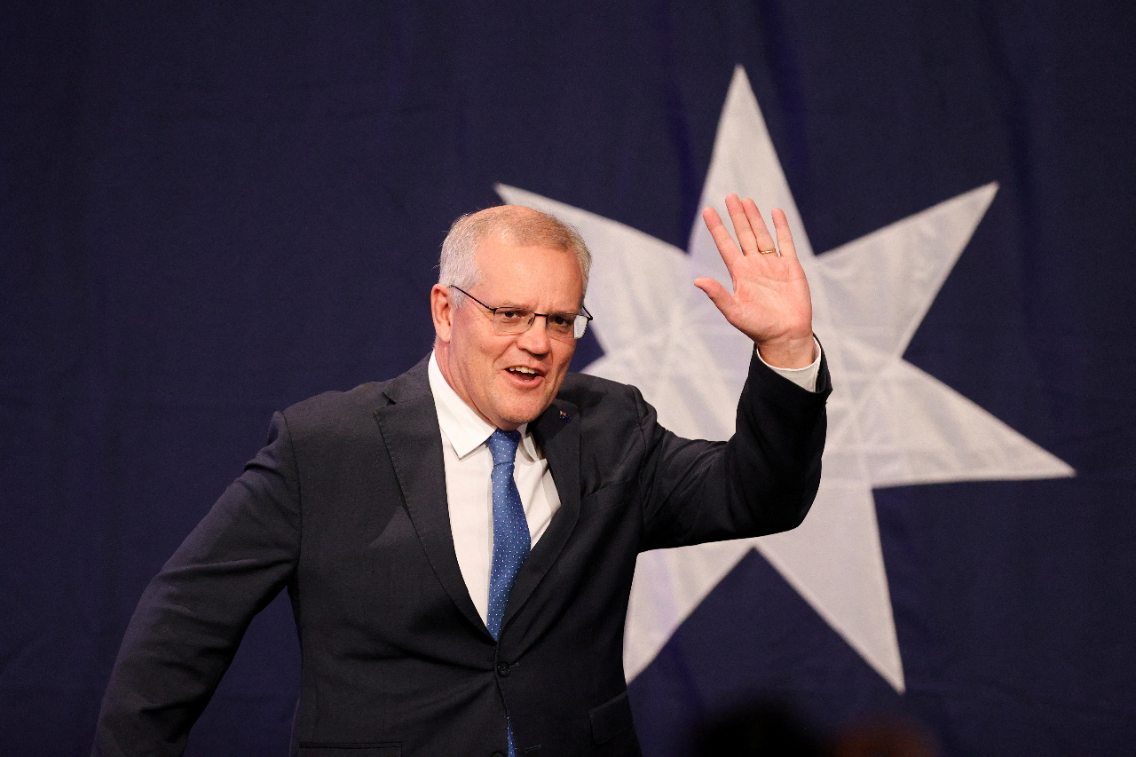 Cựu Thủ tướng Úc Scott Morrison sẽ đến thăm Đài Loan. (Ảnh: AFP)