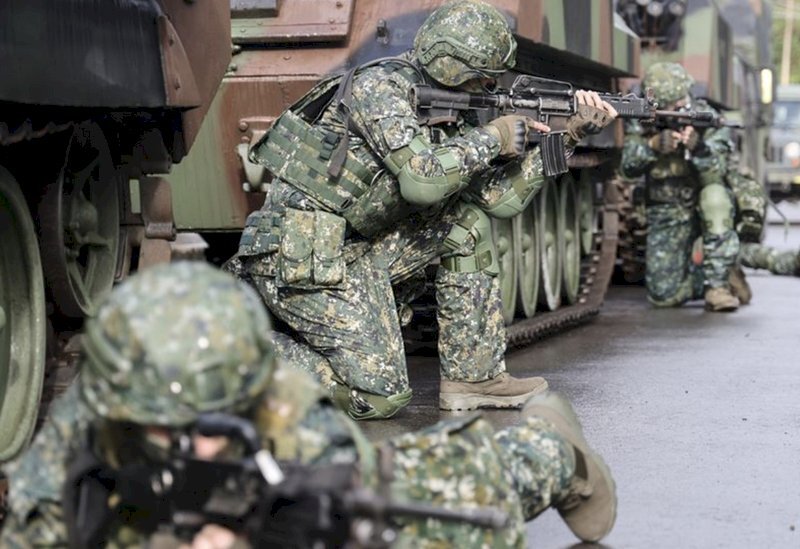 Bộ Quốc phòng: lực lượng quân đội quốc gia sẽ tăng cường cảnh giới trong hai ngày trước và sau ngày bầu cử Tổng thống năm 2024. (Hình CNA)