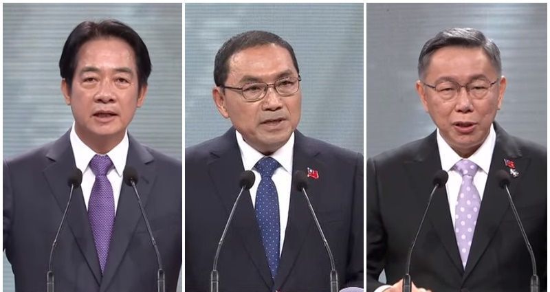 3 ứng cử viên Tổng thống nói về quan điểm liên quan vấn đề hai bờ eo biển trong buổi tranh luận ngày 30/12.
